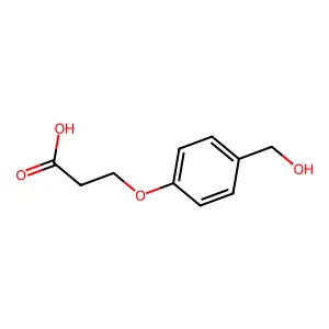 3-(4-Hydroxymethylphenoxy)propionic acid structure