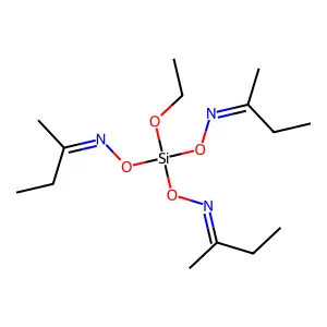 2-Butanone, O,O',O''-(ethoxysilylidyne)trioxime structure