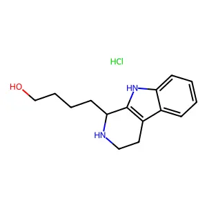 2,3,4,9-Tetrahydro-1H-pyrido(3,4-b)indole-1-butanol monohydrochloride structure