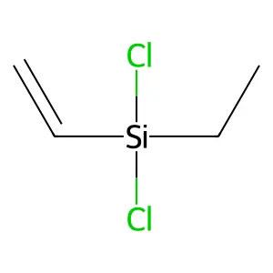 Dichloroethylvinylsilane structure