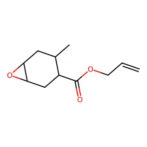 Allyl 3,4-epoxy-6-methylcyclohexanecarboxylate structure