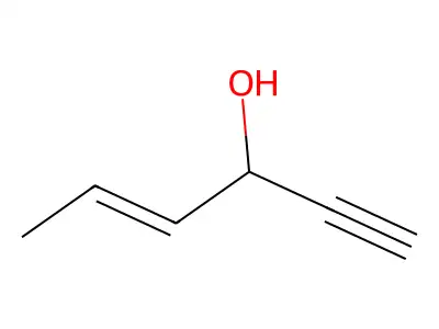 Hex-4-en-1-yn-3-ol structure
