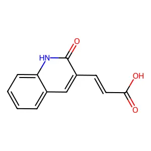 2-Propenoic acid, 3-(1,2-dihydro-2-oxo-3-quinolinyl)- structure