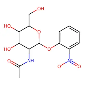 2'-Nitrophenyl-2-acetamido-2-deoxy-alpha-D-glucopyranoside structure