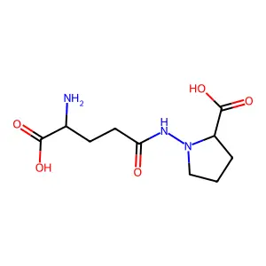 gamma-Glutamyl-1-amino-D-proline structure