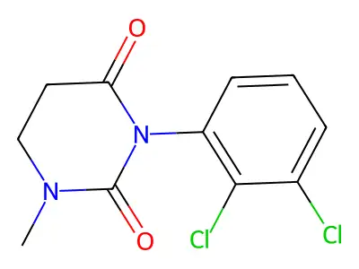 2,4(1H,3H)-Pyrimidinedione, dihydro-3-(2,3-dichlorophenyl)-1-methyl- structure
