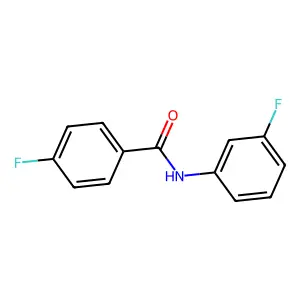 4-fluoro-N-(3-fluorophenyl)benzamide structure