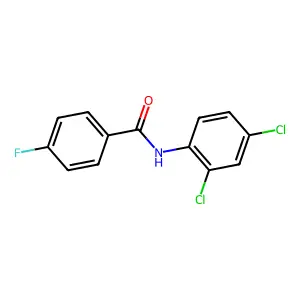 N-(2,4-dichlorophenyl)-4-fluorobenzamide structure