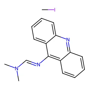 N'-(9-Acridinyl)-N,N'-dimethylformamidine methyl iodine structure
