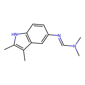 2,3-Dimethyl-5-dimethylaminomethyleneaminoindole structure