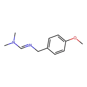 N'-(p-Methoxybenzyl)-N,N-dimethylformamidine structure