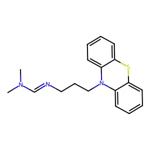 Formamidine, N,N-dimethyl-N'-(3-(10-phenothiazinyl)propyl)- structure