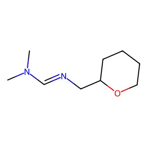 N,N-Dimethyl-N'-(2-tetrahydropyranylmethyl)-formamidine structure