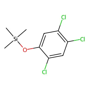 Trimethyl(2,4,5-trichlorophenoxy)silane structure