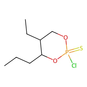 2-Chloro-5-ethyl-4-propyl-2-thiono-1,3,2-dioxaphosphorinane structure