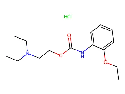2-(Diethylamino)ethyl o-ethoxycarbanilate hydrochloride structure