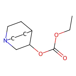 Carbonic acid, ethyl 3-quinuclidinyl ester structure