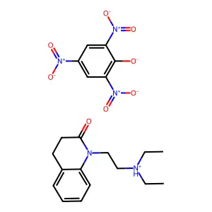 Carbostyril, 3,4-dihydro-1-(2-(diethylamino)ethyl)-, picrate structure