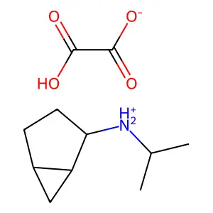 Ethylamine, N-bicyclo(3.1.0)hex-2-yl-1-methyl-, oxalate structure