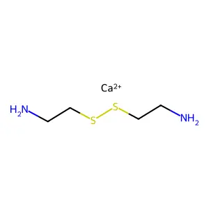 ethylamine, 2,2'-dithiobis-, calcium salt structure