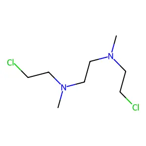 Ethylenediamine, N,N'-bis(2-chloroethyl)-N,N'-dimethyl- structure