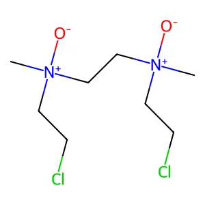 Ethylenediamine, N,N'-bis(2-chloroethyl)-N,N'-dimethyl-, N,N'-dioxide structure