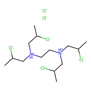 Ethylenediamine, N,N,N',N'-tetrakis(2-chloropropyl)-, dihydrochloride structure