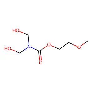 2-Methoxyethyl dimethylolcarbamate structure