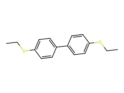 4,4'-Bis(ethylthio)biphenyl structure