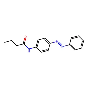 Butanamide, N-[4-(2-phenyldiazenyl)phenyl]- structure