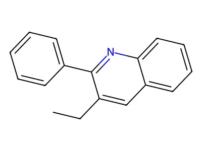 Quinoline, 3-ethyl-2-phenyl- structure
