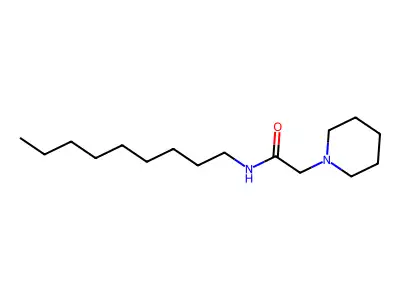 1-Piperidineacetamide, N-nonyl- structure