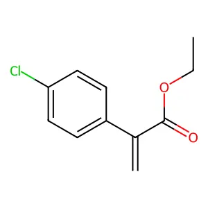 Benzeneacetic acid, 4-chloro-alpha-methylene-, ethyl ester structure