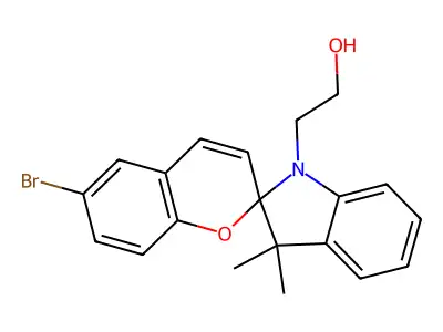 2-(6-Bromo-3',3'-dimethylspiro[chromene-2,2'-indole]-1'-yl)ethanol structure