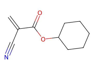 Cyclohexyl 2-cyanoacrylate structure