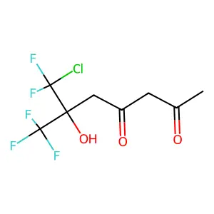 2,4-Heptadione, 7-chloro-7,7-difluoro-6-hydroxy-6-(trifluoromethyl)- structure
