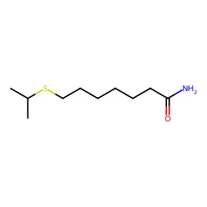 Heptanamide, 7-isopropylthio- structure