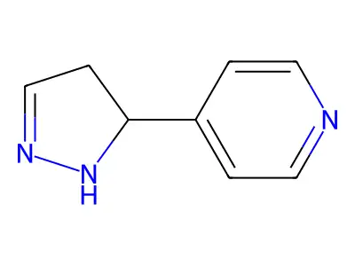 4-(4,5-dihydro-1H-pyrazol-5-yl)pyridine structure
