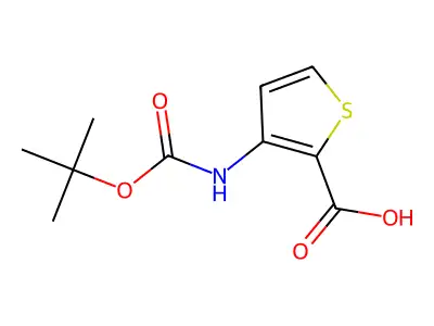 3-(tert-Butoxycarbonylamino)thiophene-2-carboxylic Acid structure