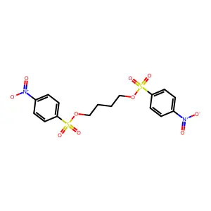 Tetramethylenebis(p-nitrobenzenesulfonate) structure