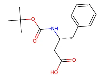 (S)-3-(Boc-amino)-4-phenylbutyric acid structure