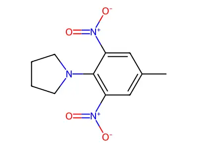1-(4-Methyl-2,6-dinitrophenyl)pyrrolidine structure