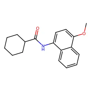 Cyclohexanecarboxamide, N-(4-methoxy-1-naphthyl)- structure