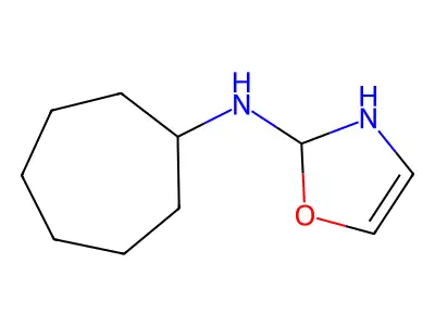 Cycloheptylamine, N-(2-oxazolinyl)- structure