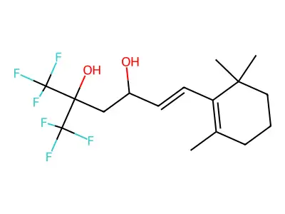 (E)-1,1,1-trifluoro-2-(trifluoromethyl)-6-(2,6,6-trimethylcy structure