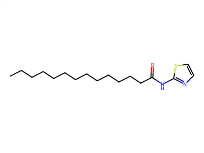 N-(Thiazol-2-yl)tetradecanamide structure