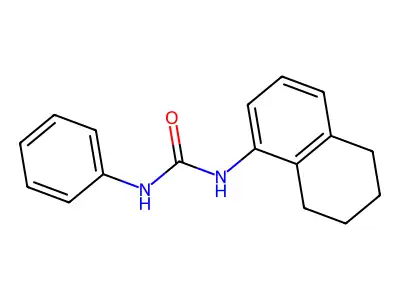 Urea, N-phenyl-N'-(5,6,7,8-tetrahydro-1-naphthalenyl)- structure