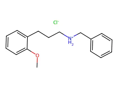 Benzylamine, N-(3-(o-methoxyphenyl)propyl)-, hydrochloride structure