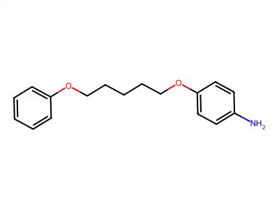 Aniline, p-(5-phenoxypentyloxy)- structure