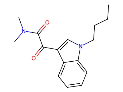 Indole-3-glyoxylamide, 1-butyl-N,N-dimethyl- structure
